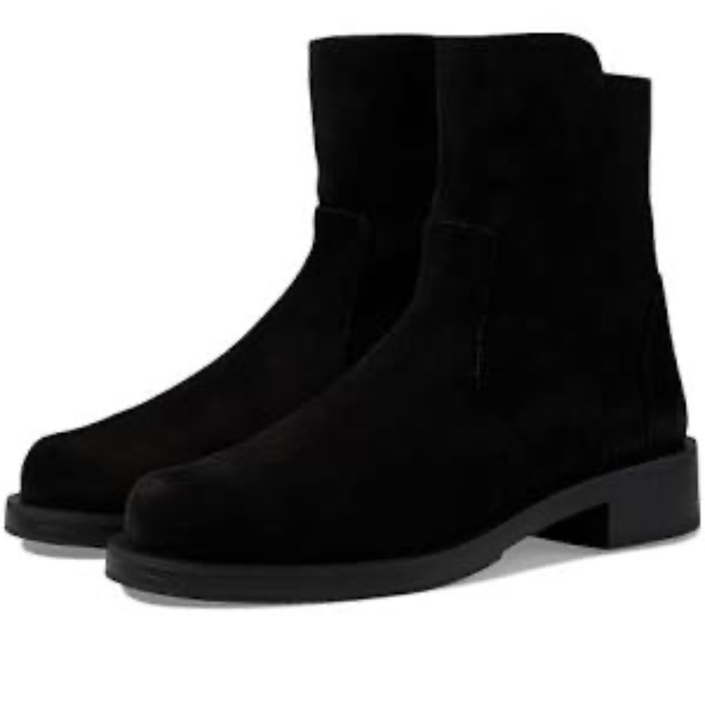 Stuart Weitzman 5050 Bold 30mm black suede ankle boots size 7.5